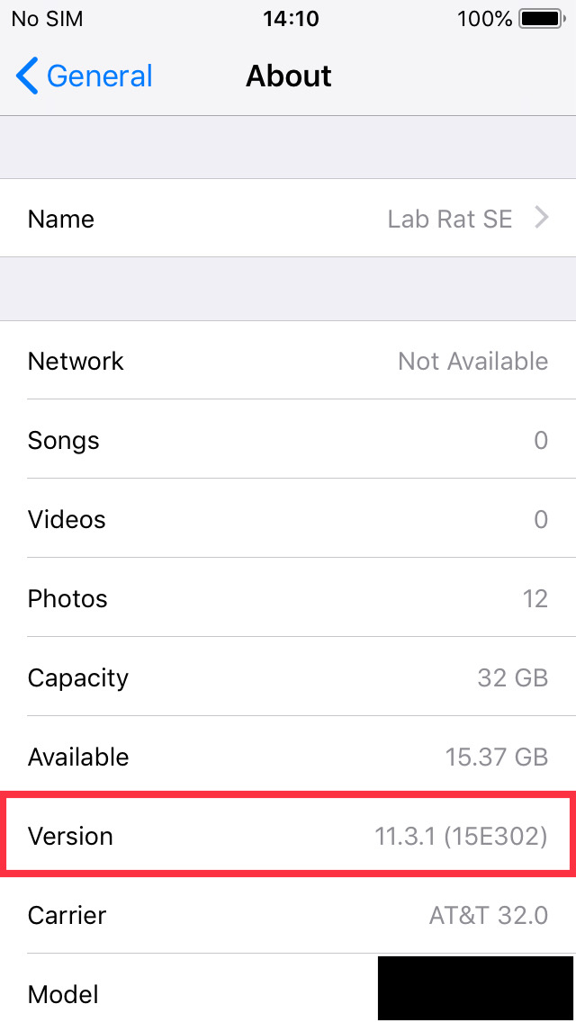 Trovare la versione di iOS su iPod touch